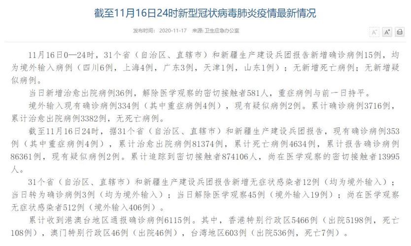 【全国新增16例境外输入涉12省,31省区市新增16例确诊均为境外输入】