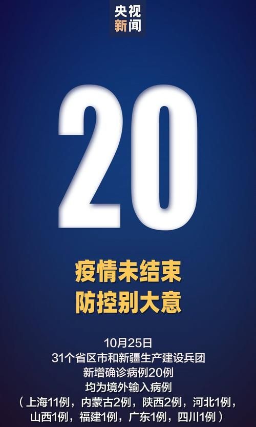 31省新增25例境外输入涉10省市/31省区市新增境外输入10例