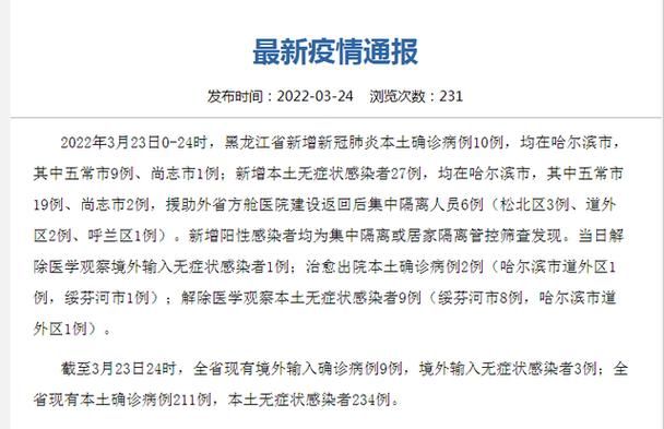 31省市新增核酸阳性27例黑龙江省哈尔滨市道外区27例_哈尔滨道外新冠