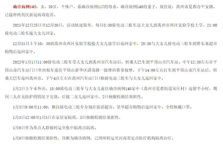 禹州近期重症活动轨迹/禹州市确诊病例