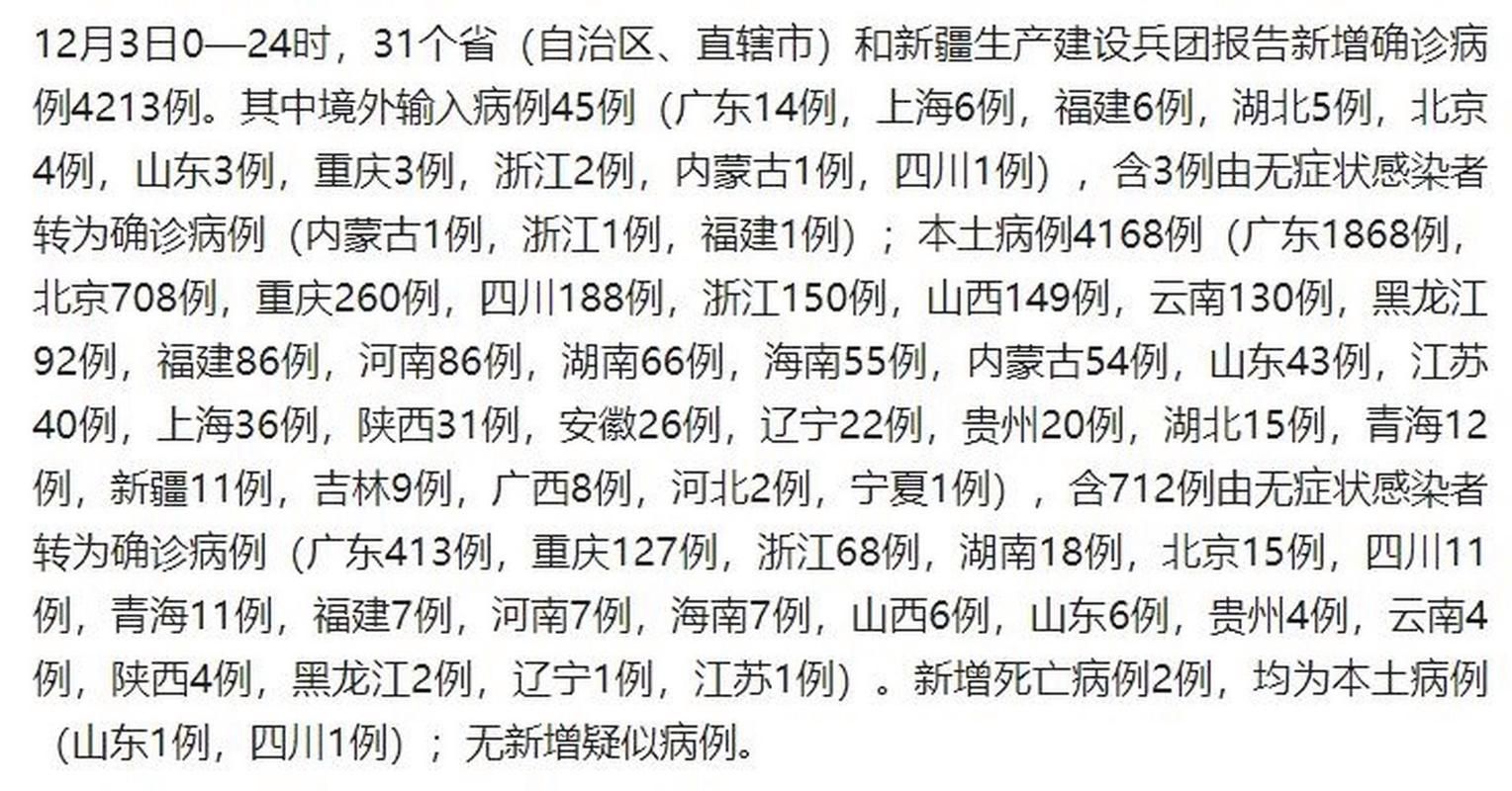 全国新增3例死亡病例及26例无症状:全国新增死亡病例多少例