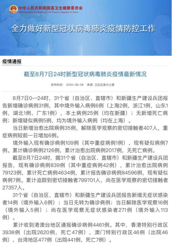31省区市增25例死亡病例/全国再现死亡病例