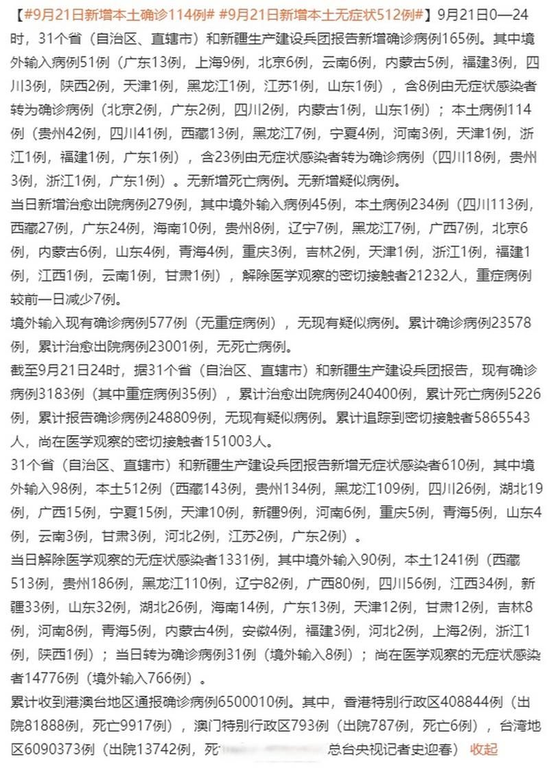  31省市近期新增21例死亡病例:新增死亡24例