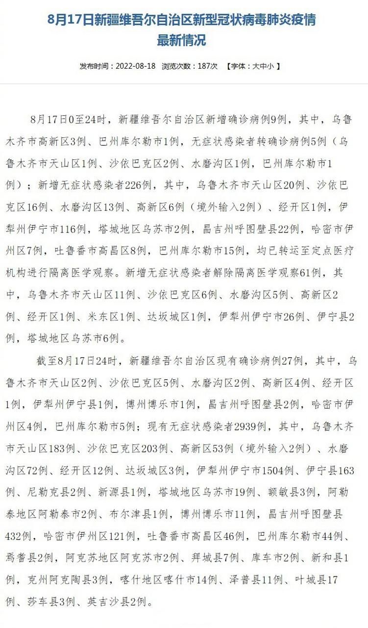 8地新增9例重症及17例无症状_新增8例确诊病例行程