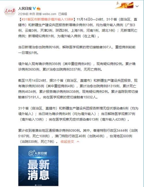31省份新增24例均为境外输入_31省份新增12例境外输入病例