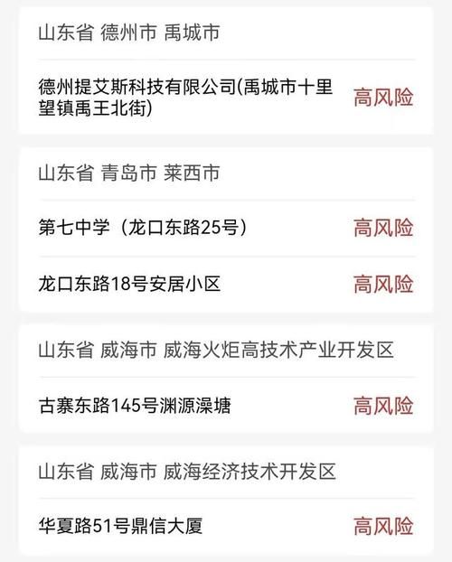 山东东营中高风险地区疫情_山东东营是中风险地区吗