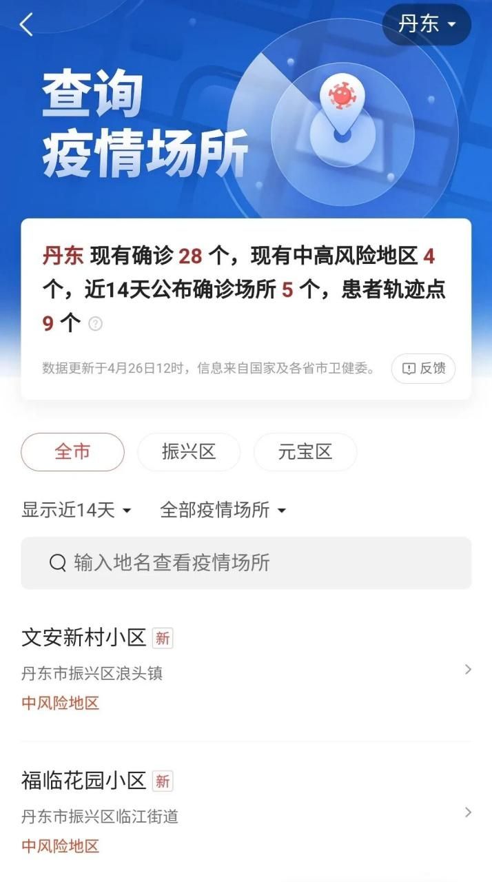 辽宁省丹东市各地区疫情等级_辽宁省丹东市最近疫情如何