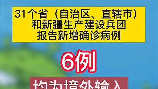 多地新增确诊6例均为境外输入:新增67例境外输入