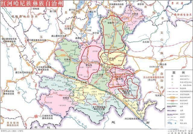 开远市阳性感染者已反弹1地:开远市地图高清